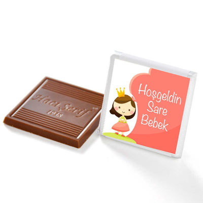 Kız Bebek Kutulu Bebek Çikolatası (80 Adet Madlen Çikolata + Draje) Artizan - 31